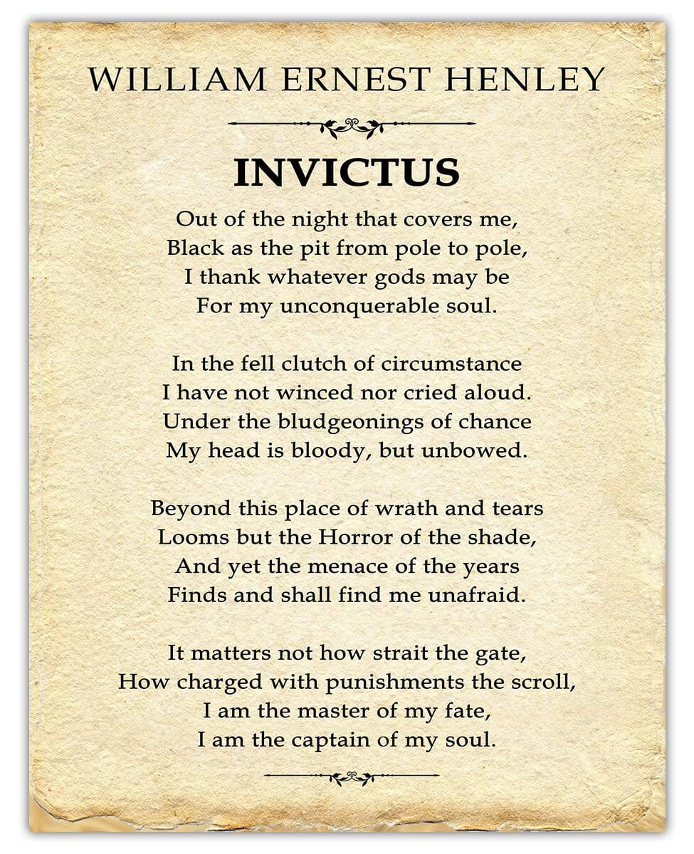 invictus poem thesis statement