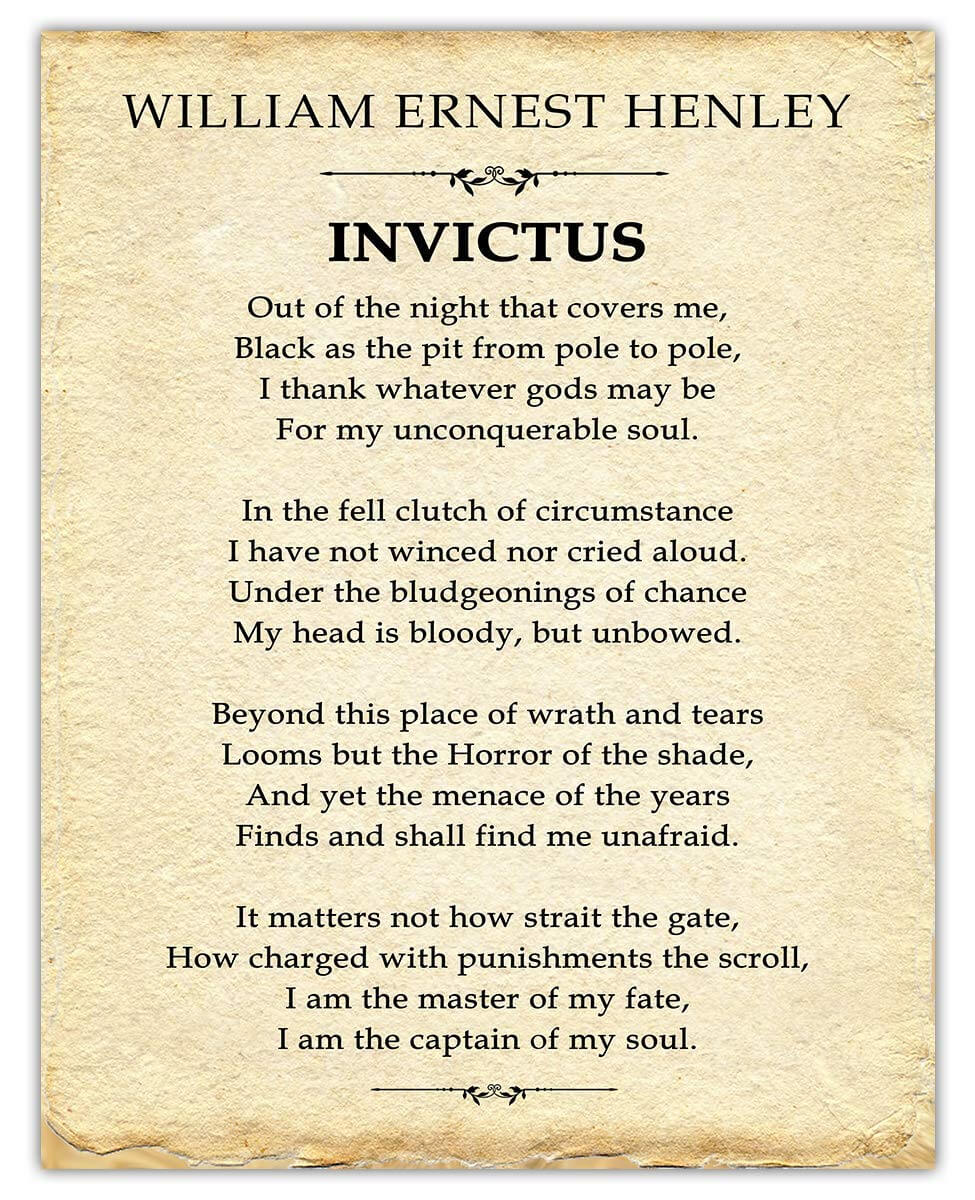 Invictus - Invictus Poem by William Ernest Henley