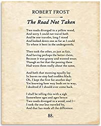 The Road Not Taken by Robert Frost Unframed Print